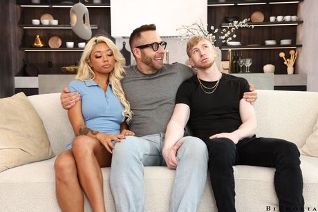 Angelic Asian wife Gia Dibella gets double fucked by bisexual men