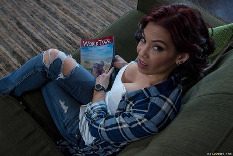 Asian Mom Ryder Skye has sex with a boy while her daughter is away