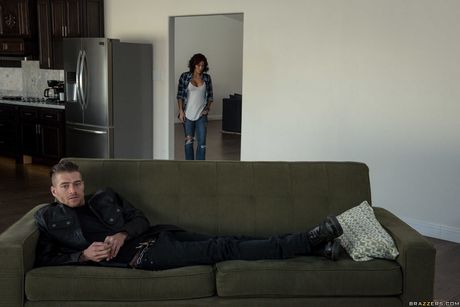 Asian Mom Ryder Skye has sex with a boy while her daughter is away