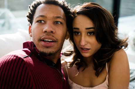 Blonde american Mommy India Summer has sexual intercourse with a black man