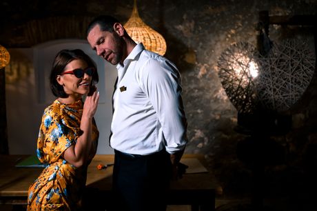 Dark-haired Adriana Chechik gets her twat stuffed by her husband is friend