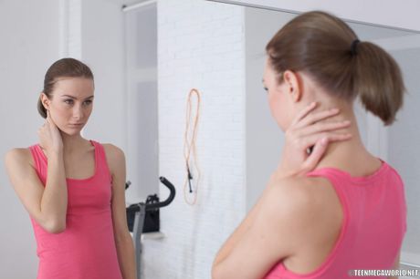 Lean russian girl Daniela gets her pussy creampied after a hardcore fuck