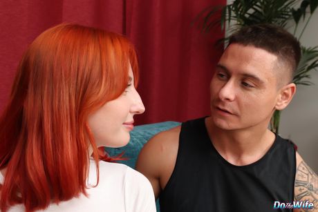 Redhead housewife Emma Korti gets her asshole stuffed with a dick