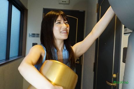 Asian girl Tomoka Nanase gets her pussy licked and dicked on the sofa