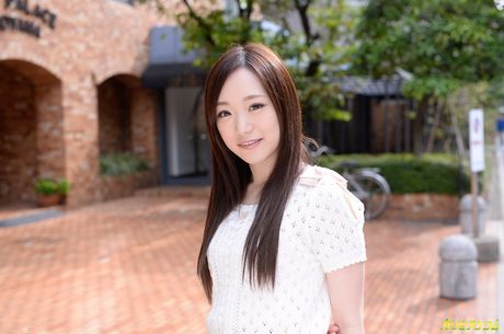 Brown eyed Asian babe Mao Sena gets her face covered in cum after a hard fuck