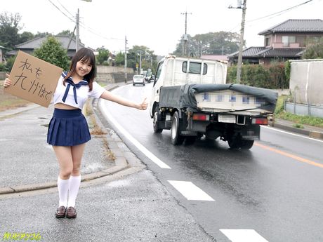 Asian teen Mikoto Mochida gets her twat creampied after a hot fuck