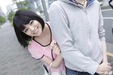 Asian girl Miku Aoyama gets her twat filled with a dildo and a big dick