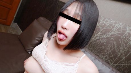 Asian beauty Hiroko Tanaka has sex with a guy on a sofa