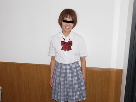 Schoolgirl Keiko Eto toys her pussy with a dildo in socks