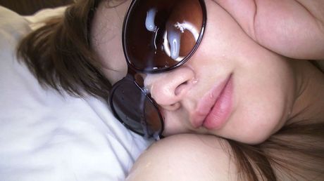 Glasses clad Kamei Hitomi sucks cock before riding on top