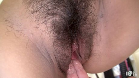 Asian cutie Mayu Mori gets her pussy penetrated by a horny guy