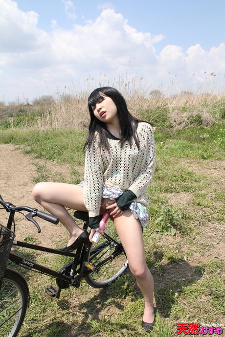 Asian amateur Misato Tanaka gets her twat filled with a dildo and a dick