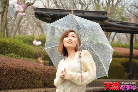 Asian girl Hidemi Tachibana gets naked before a POV fuck