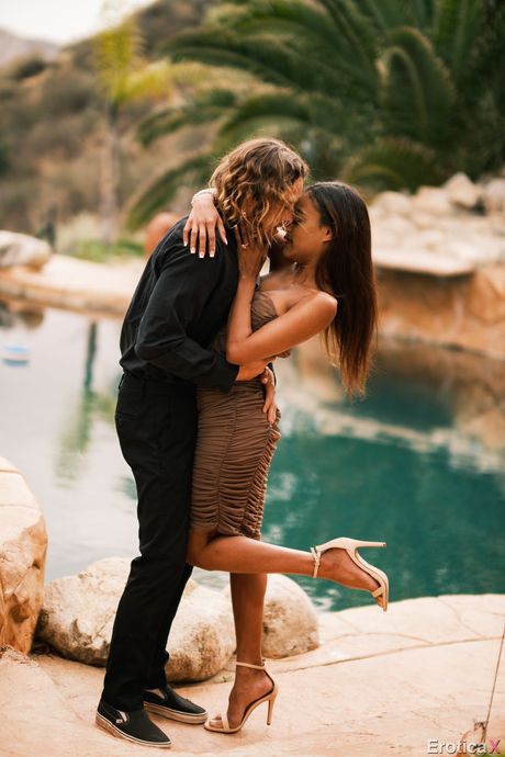 Scarlit Scandal gets her pussy licked and dicked by a pool boy