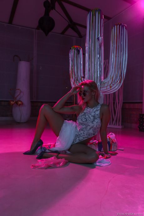 Sexy girls get naked before a foursome with a male and a female