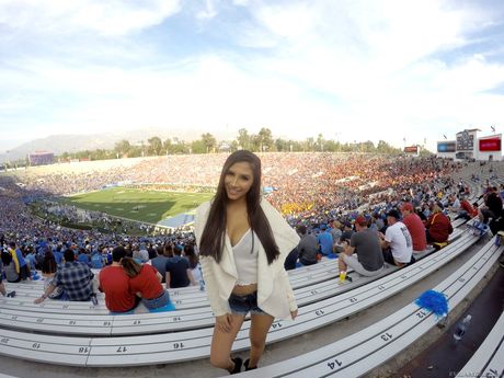 Gianna Dior gets on top during POV sex with her man friend