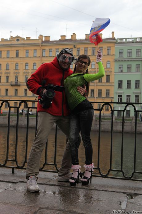 Nerdy teen Monika Beluchi gets her asshole toyed and dicked by Omar Galanti