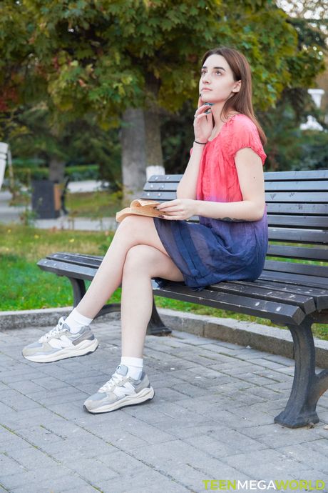 Lean russian babe Eva Tender gets her pussy dicked by a tattooed guy