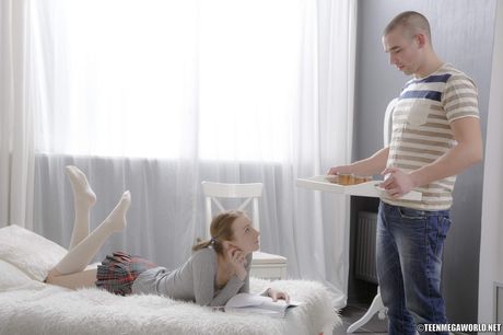 Delicate russian babe Daniela gets her pussy licked and dicked by her boyfriend