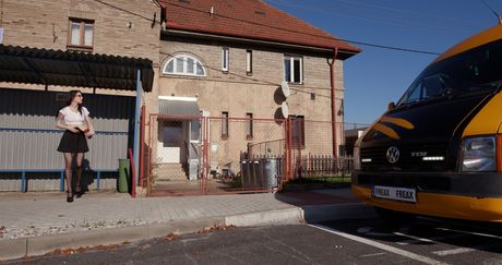 Superb librarian Anna De Ville gets gangbanged in a bus by horny guys