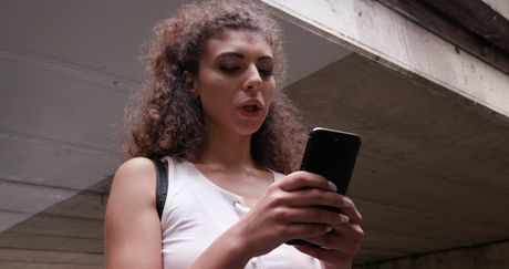 Petite italian teen Lady Ana gets double fucked by black and white dudes