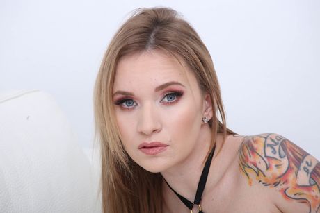 Czech pornstar Angel Piaff gets double fucked in a gangbang