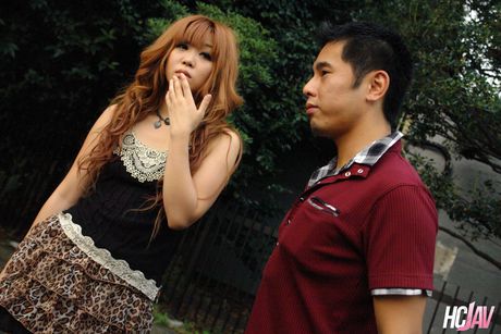 Asian girl Sarina Tsubaki sucks a dick before it goes in her pussy