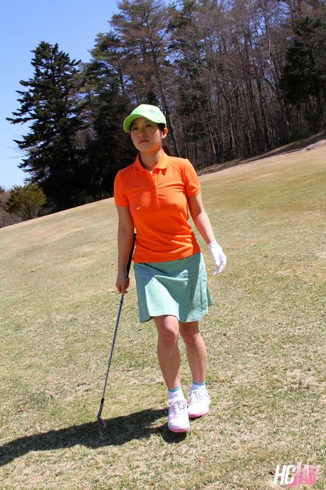 Asiatiske golfspillere Nana Kunimi, Erika Hiramatsu og Nao bliver nøgen og kneppet