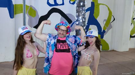 Sexy babes Renee Rose and Venus Vixen get on top during a threesome