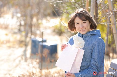 Asian teen Elina Takigawa exposes her teeny tits and displays her bare skin