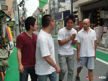 J: Asian teens get ass fucked by their male friends in a bar