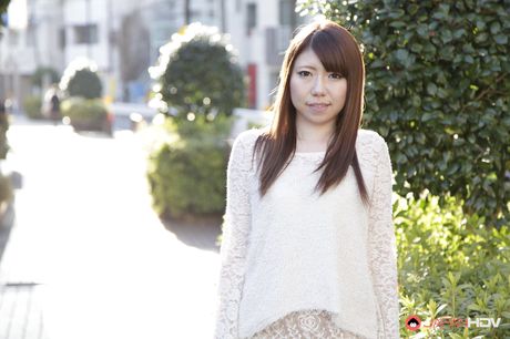 Asian Mom Renka Shimizu gets naked before a vaginal insertion