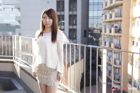 Asian Mom Renka Shimizu gets naked before a vaginal insertion