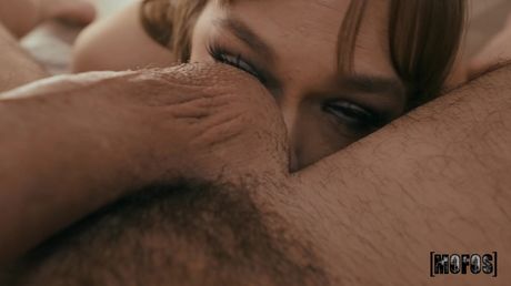 Naughty masseuse Rebecca Vanguard gets her pussy licked and banged