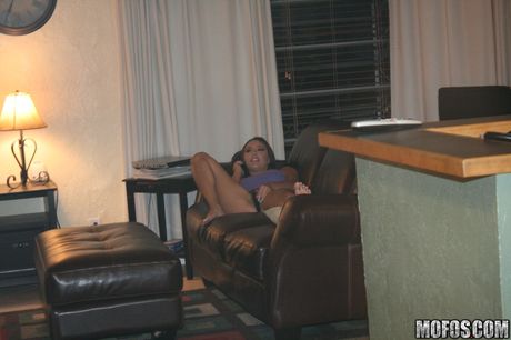 Devastating american covergirl Danni Cole gets her shaved pussy licked and dicked by a friend