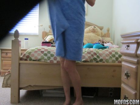 Light-Haired MILF Mandy reveals her amazing juggs and gets her twat stuffed deeply