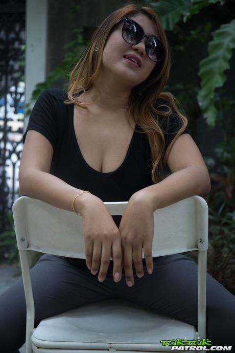 Asian babe Bailey gets her hairy pussy fucked by a horny ghost