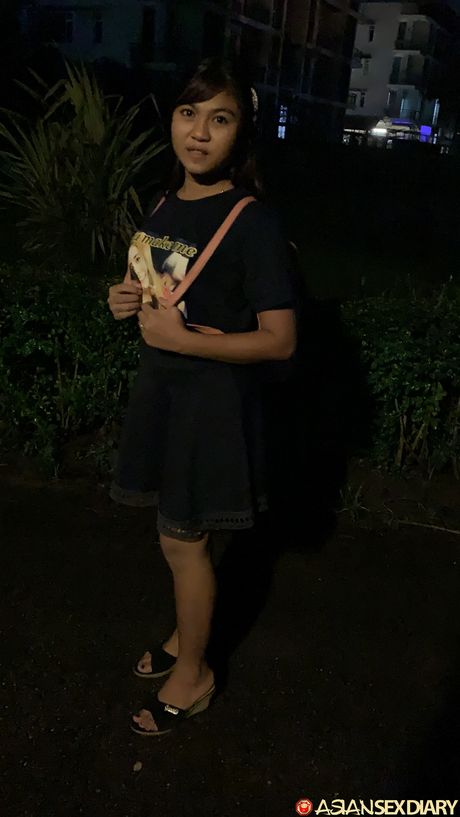 Asian teen Noon B sports a creampie after a vaginal fuck