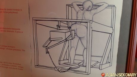 亞洲封面女郎 Jenny B 的陰道被假陽具塞滿，勃起