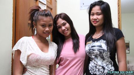 深色頭髮的女孩 Erika 在被操之前先舔了她的陰部