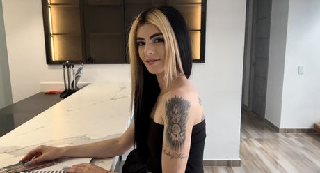 Light-Haired colombian doll Katia Sweet gets her ass fucked by a black dude