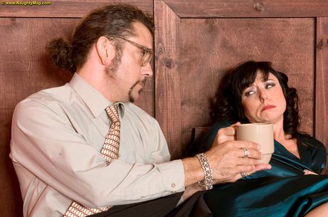 Big Titted american Mommy Karen Kougar gets double fucked by two young men