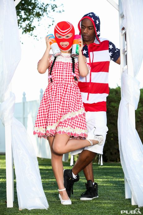 Superb japanese ebony Marica Hase gets her hot pussy filled with a black dick