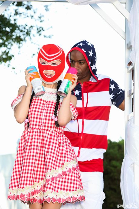 Superb japanese ebony Marica Hase gets her hot pussy filled with a black dick