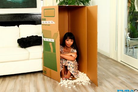 Asian covergirl Marica Hase gets her twat stuffed with a dick in a hotel room