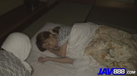 Asian MILF Chihiro Akino gets her twat filled with a dildo and a dick