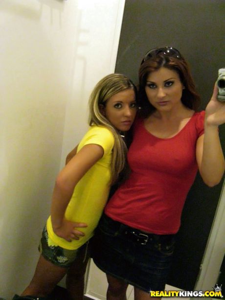 Perfect girls Bellina and Bianca Arden get naked before having a threesome