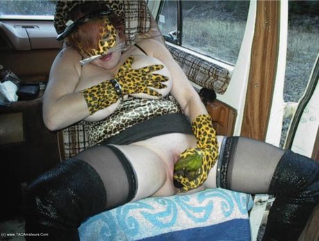 豐滿的加拿大熟女Misha Milf穿著戲服玩性玩具