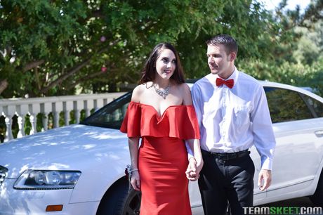 Blowjob and anal fucking with a hot brunette Nickey Huntsman