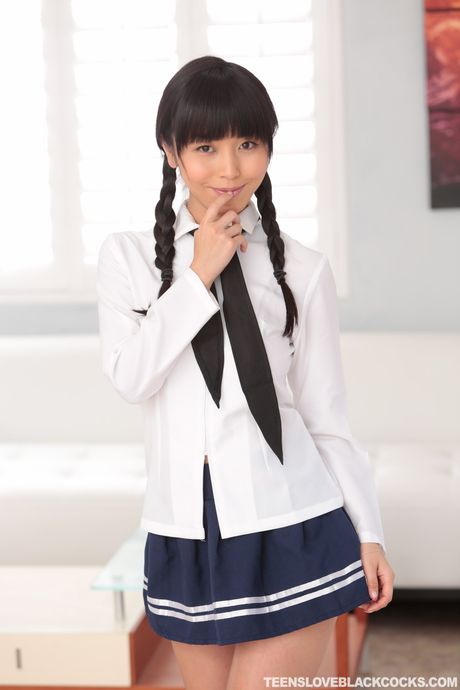 Schoolgirl Marica Hase gets her pussy filled by a black dick